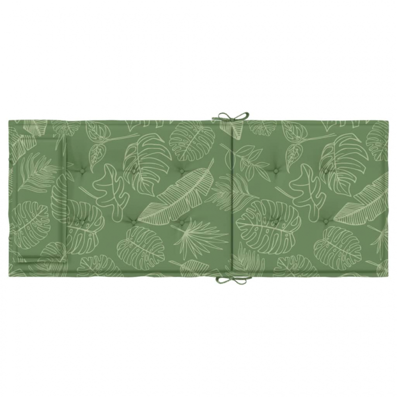 Hochlehner-Auflagen 6 Stk. Blattmuster Oxford-Gewebe