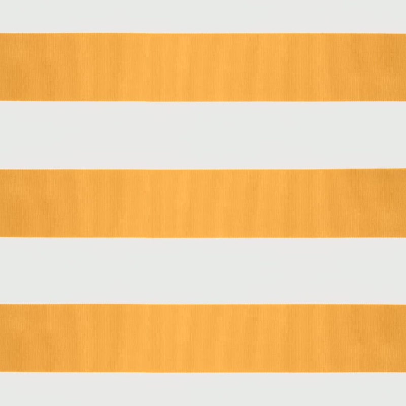 Markise Einziehbar Gelb und Weiß 5x3 m Stoff und Aluminium