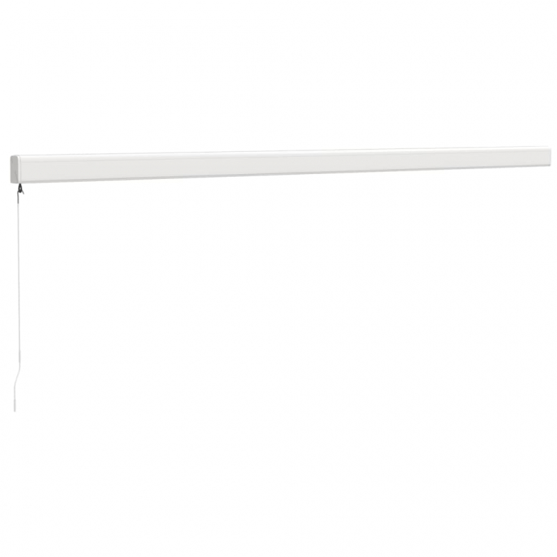 Markise Einziehbar Blau und Weiß 5x3 m Stoff und Aluminium