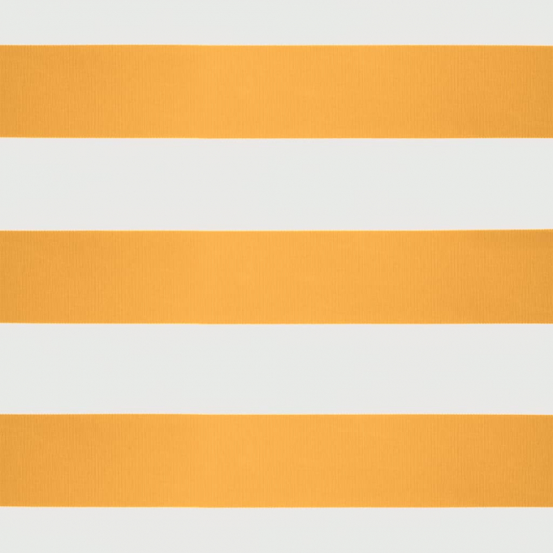 Markise Einziehbar Gelb und Weiß 4x3 m Stoff und Aluminium