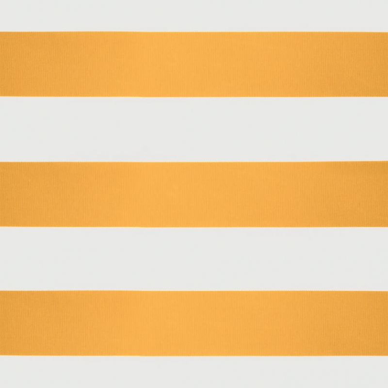 Markise Einziehbar Gelb und Weiß 3,5x2,5 m Stoff und Aluminium