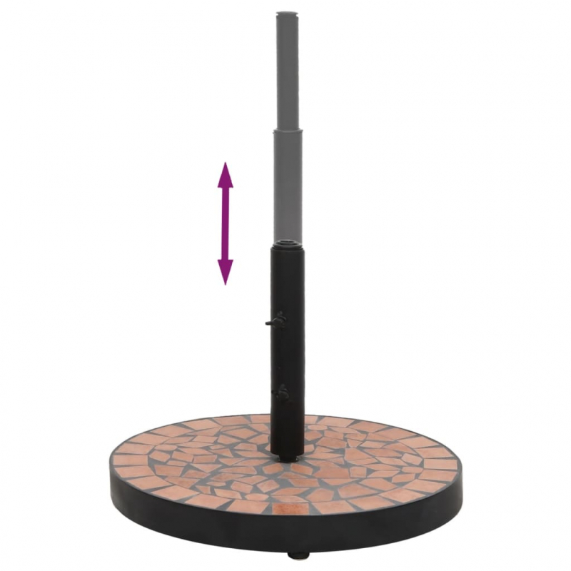 Sonnenschirmständer Terrakotta Rund 12 kg