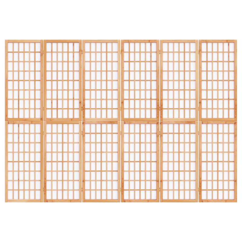 6-tlg. Paravent Japanischer Stil Faltbar 240x170 cm