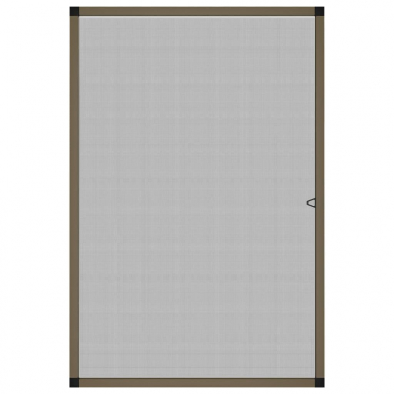 Insektenschutz für Fenster Braun 90x120 cm