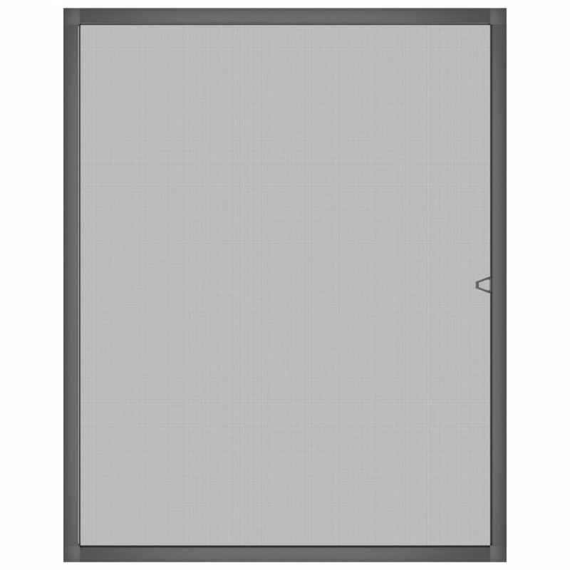 Insektenschutz für Fenster Anthrazit 80x100 cm