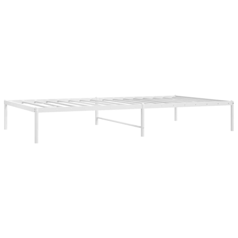 Bettgestell Metall Weiß 75x190 cm