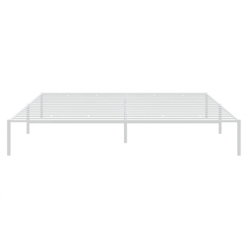 Bettgestell Metall Weiß 180x200 cm