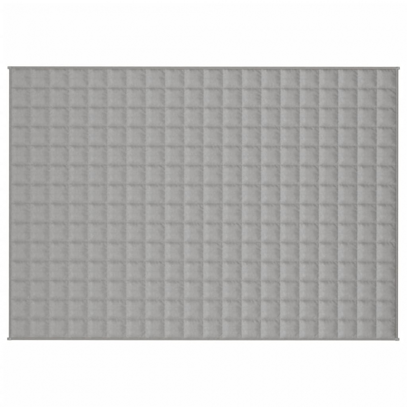 Gewichtsdecke Grau 140x200 cm 6 kg Stoff