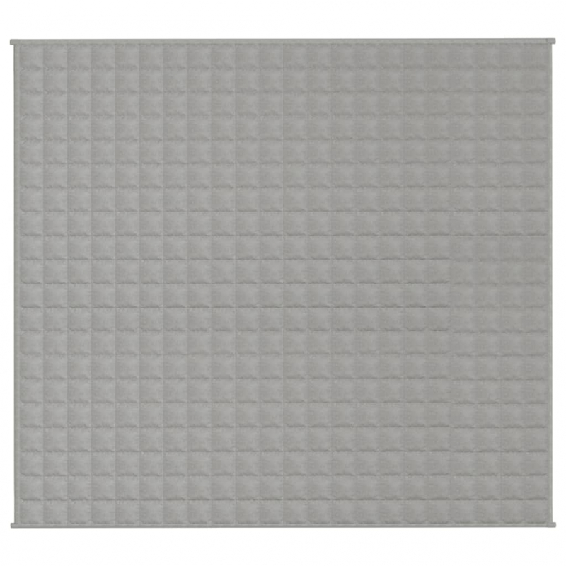 Gewichtsdecke Grau 200x230 cm 9 kg Stoff