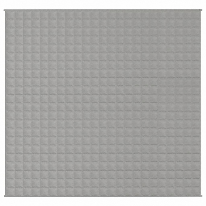 Gewichtsdecke Grau 220x240 cm 15 kg Stoff