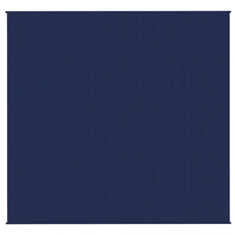 Gewichtsdecke Blau 220x230 cm 11 kg Stoff