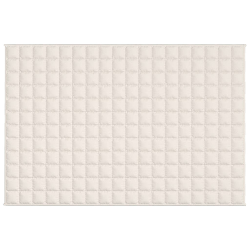 Gewichtsdecke Hellcreme 122x183 cm 5 kg Stoff