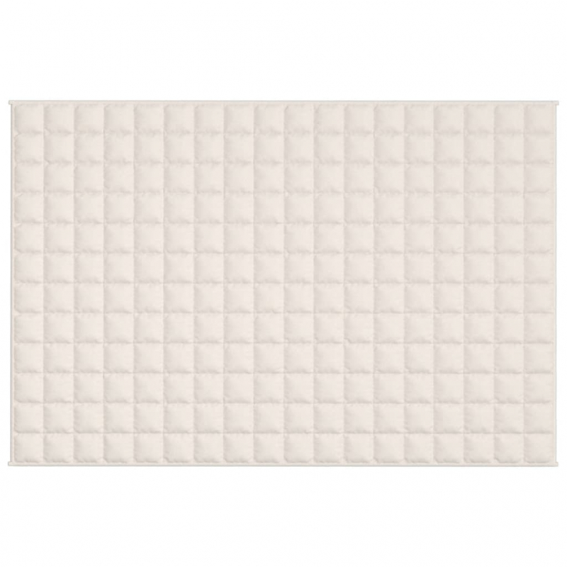 Gewichtsdecke Hellcreme 122x183 cm 9 kg Stoff
