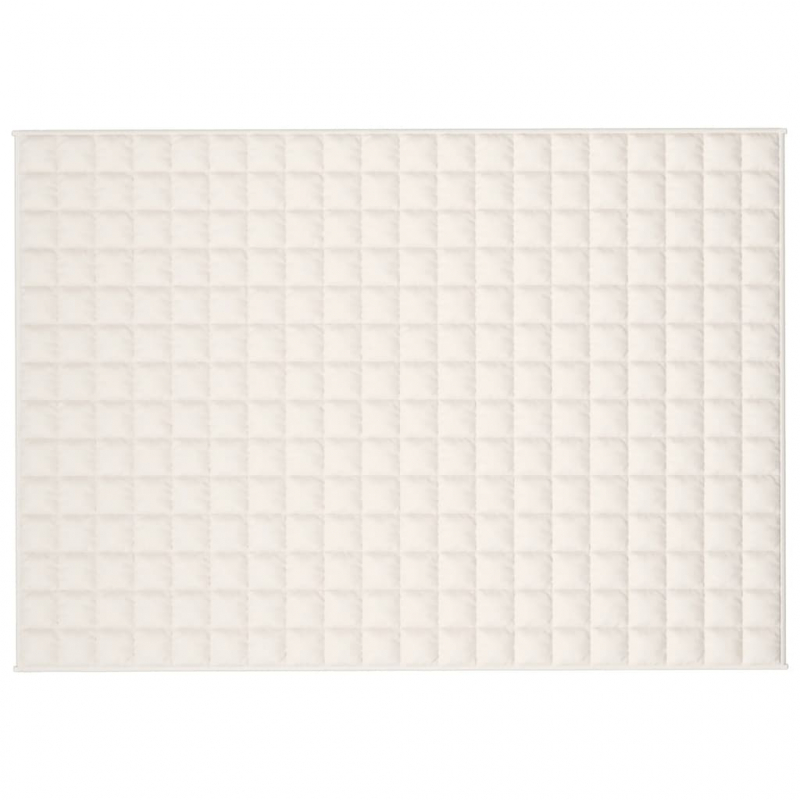 Gewichtsdecke Hellcreme 137x200 cm 6 kg Stoff
