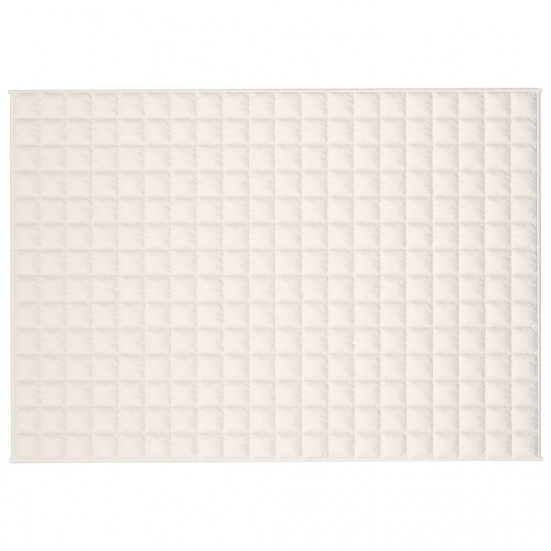 Gewichtsdecke Hellcreme 135x200 cm 10 kg Stoff