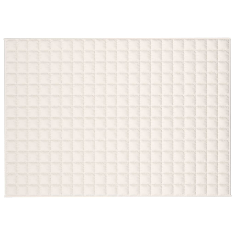 Gewichtsdecke Hellcreme 140x200 cm 10 kg Stoff