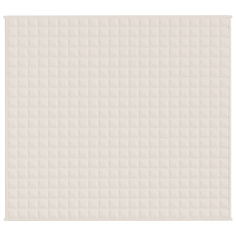 Gewichtsdecke Hellcreme 200x220 cm 9 kg Stoff