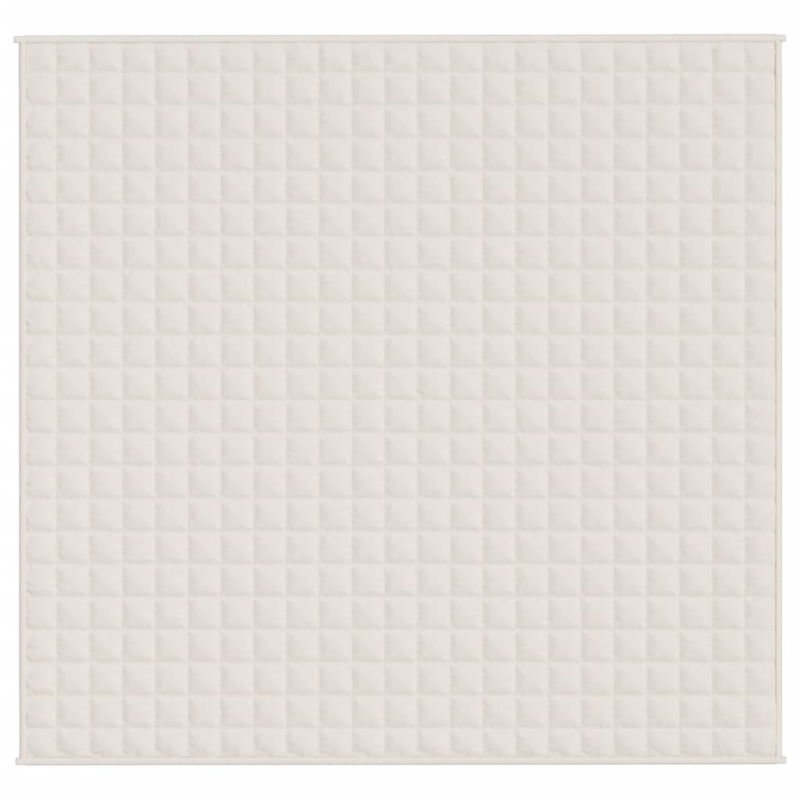 Gewichtsdecke Hellcreme 220x240 cm 11 kg Stoff