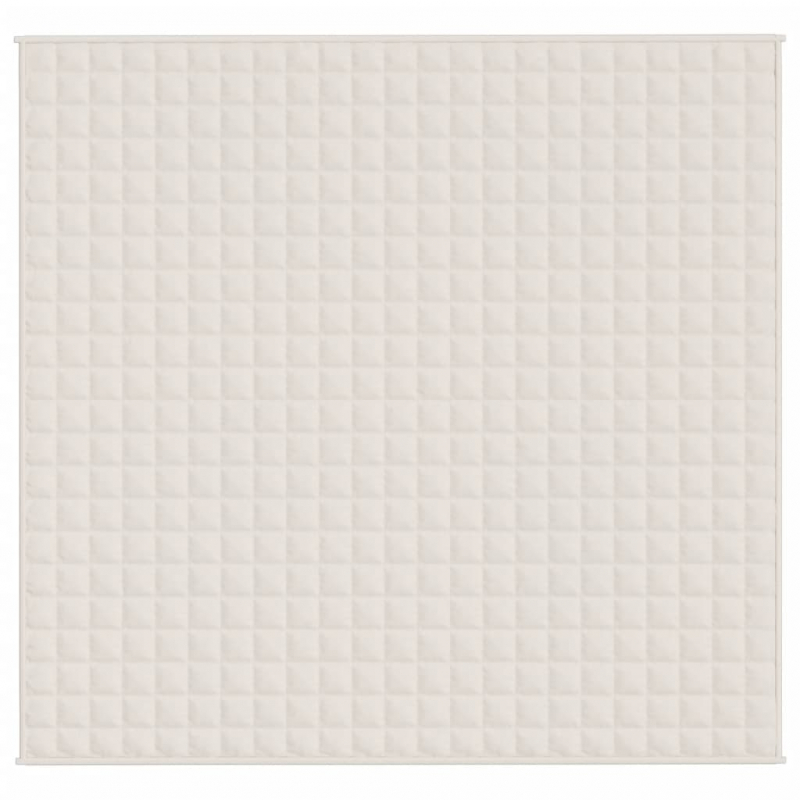 Gewichtsdecke Hellcreme 220x230 cm 15 kg Stoff