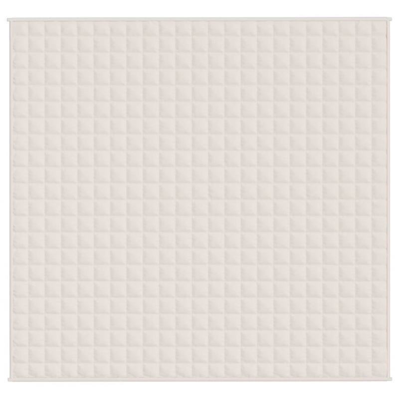 Gewichtsdecke Hellcreme 220x240 cm 15 kg Stoff