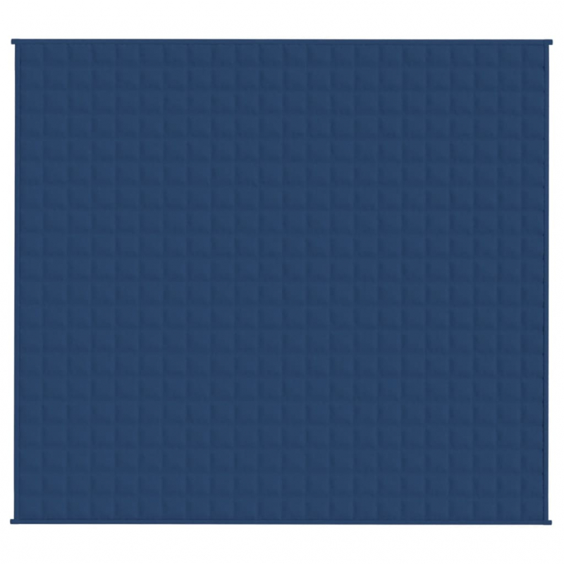 Gewichtsdecke Blau 200x220 cm 13 kg Stoff