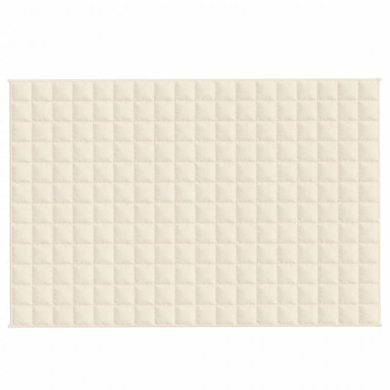 Gewichtsdecke Hellcreme 122x183 cm 5 kg Stoff