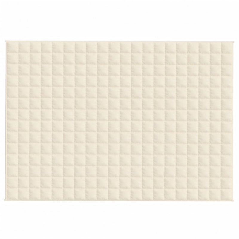 Gewichtsdecke Hellcreme 135x200 cm 6 kg Stoff
