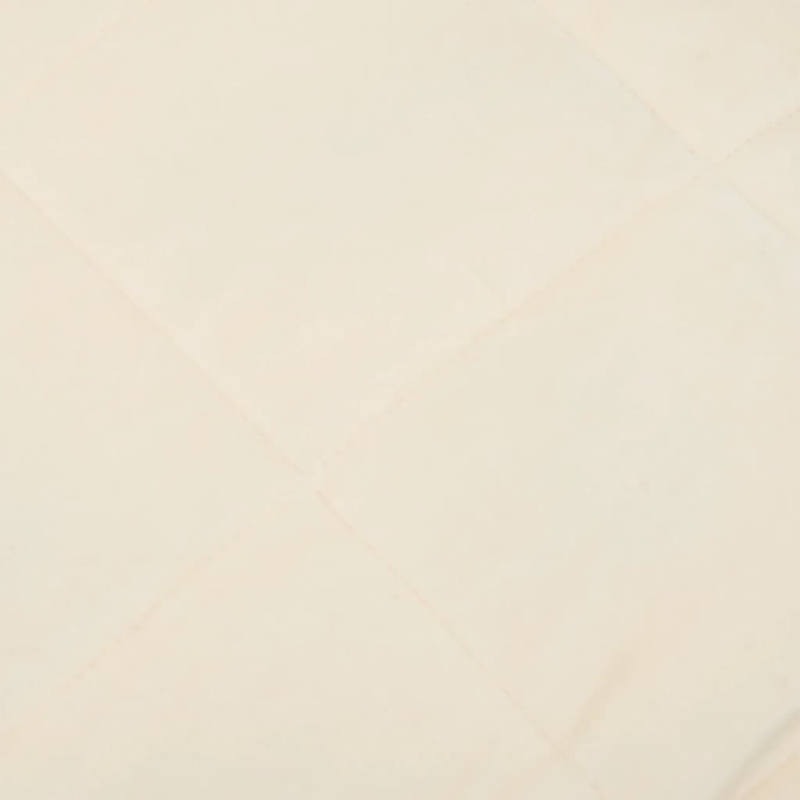 Gewichtsdecke Hellcreme 135x200 cm 10 kg Stoff