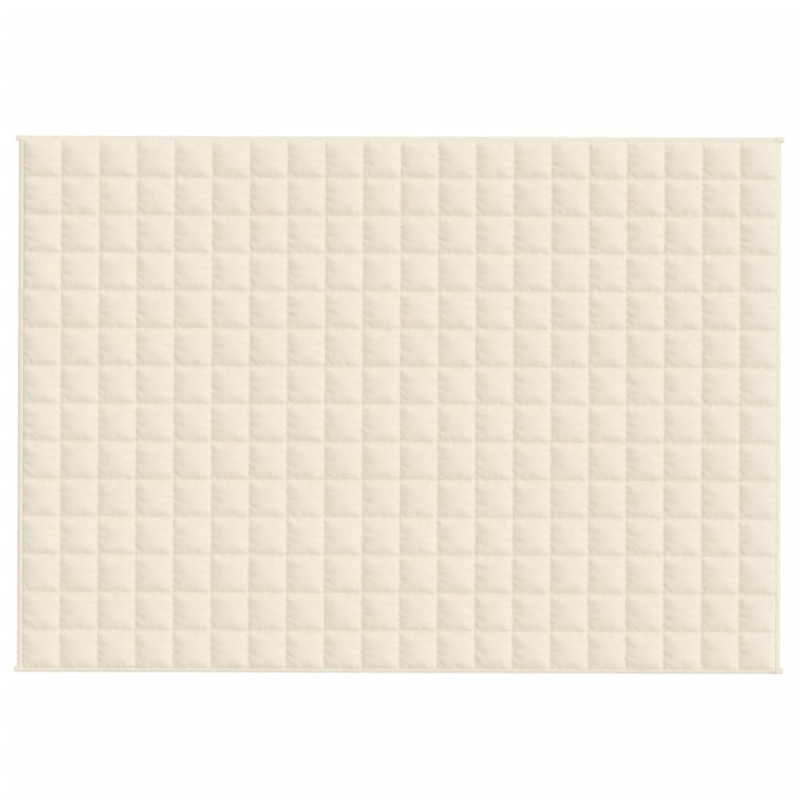 Gewichtsdecke Hellcreme 140x200 cm 10 kg Stoff
