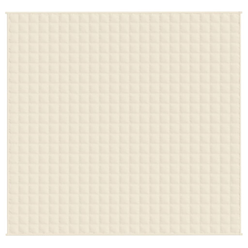Gewichtsdecke Hellcreme 220x230 cm 11 kg Stoff