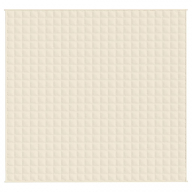 Gewichtsdecke Hellcreme 220x240 cm 11 kg Stoff