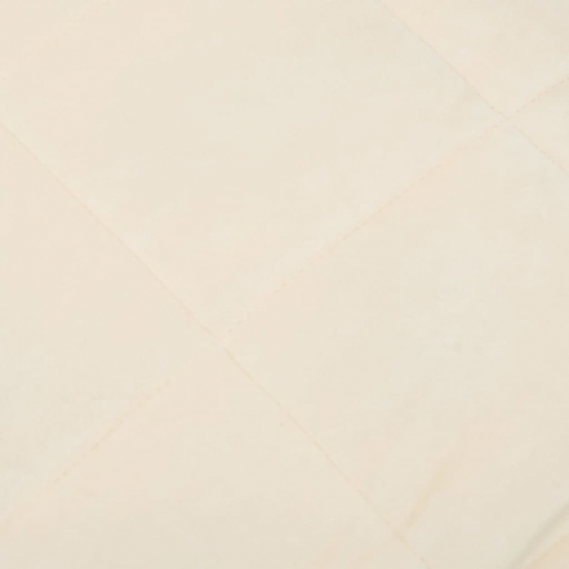 Gewichtsdecke Hellcreme 220x240 cm 15 kg Stoff