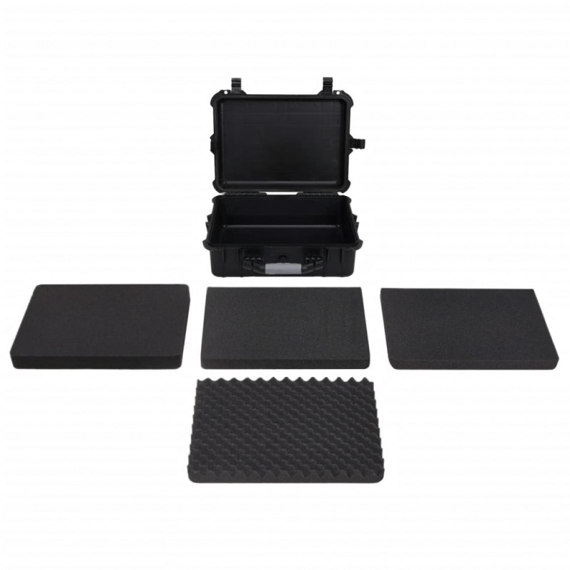 Flugkoffer Tragbar Schwarz 52x40x19 cm PP