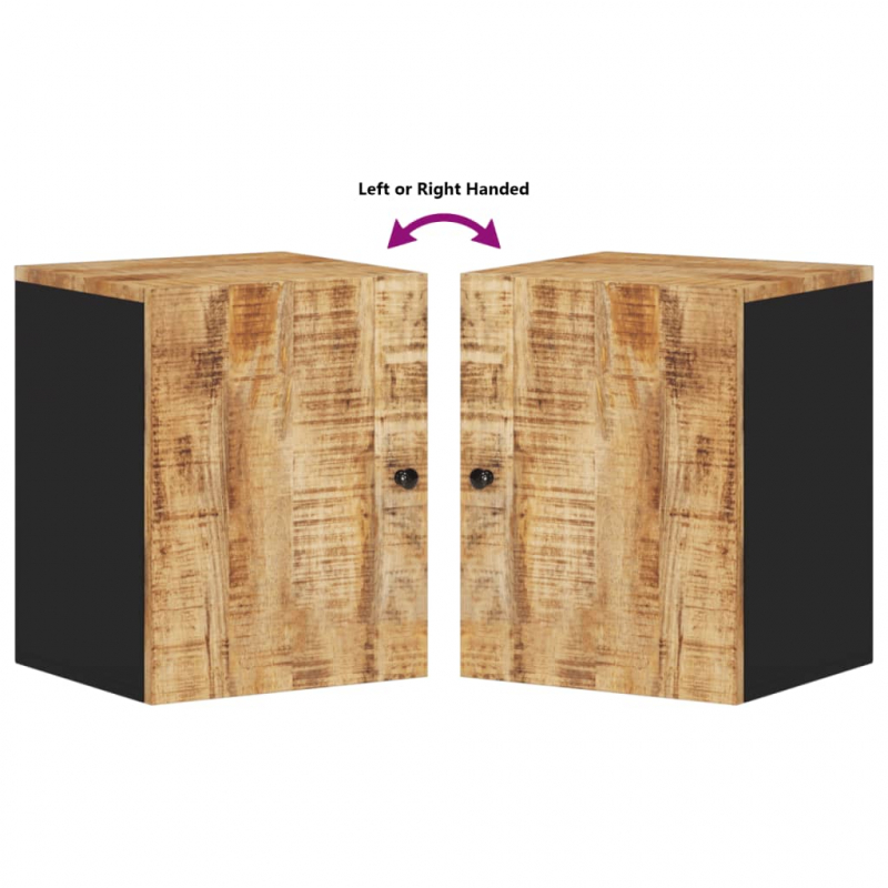 Bad-Wandschrank 38x33x48 cm Massivholz Mango