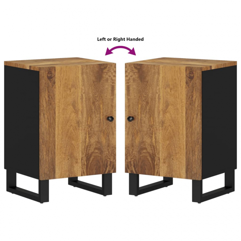 Badschrank 38x33x58 cm Massivholz Mango