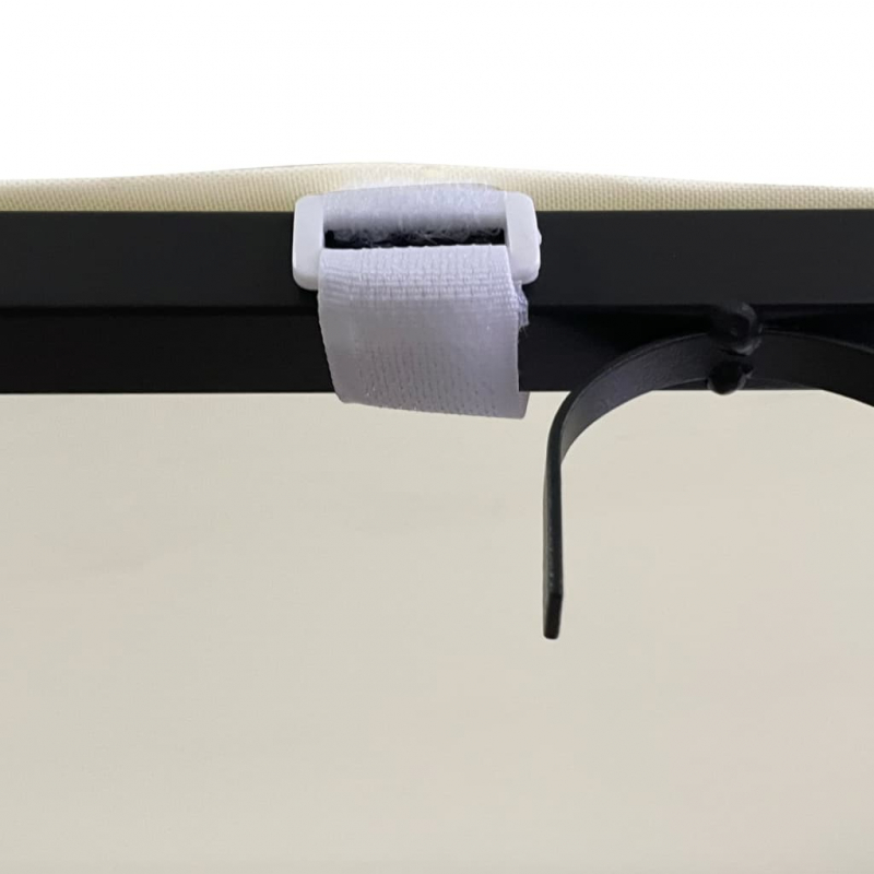 Markise Creme 4x3 m 180 g/m² Stoff und Stahl