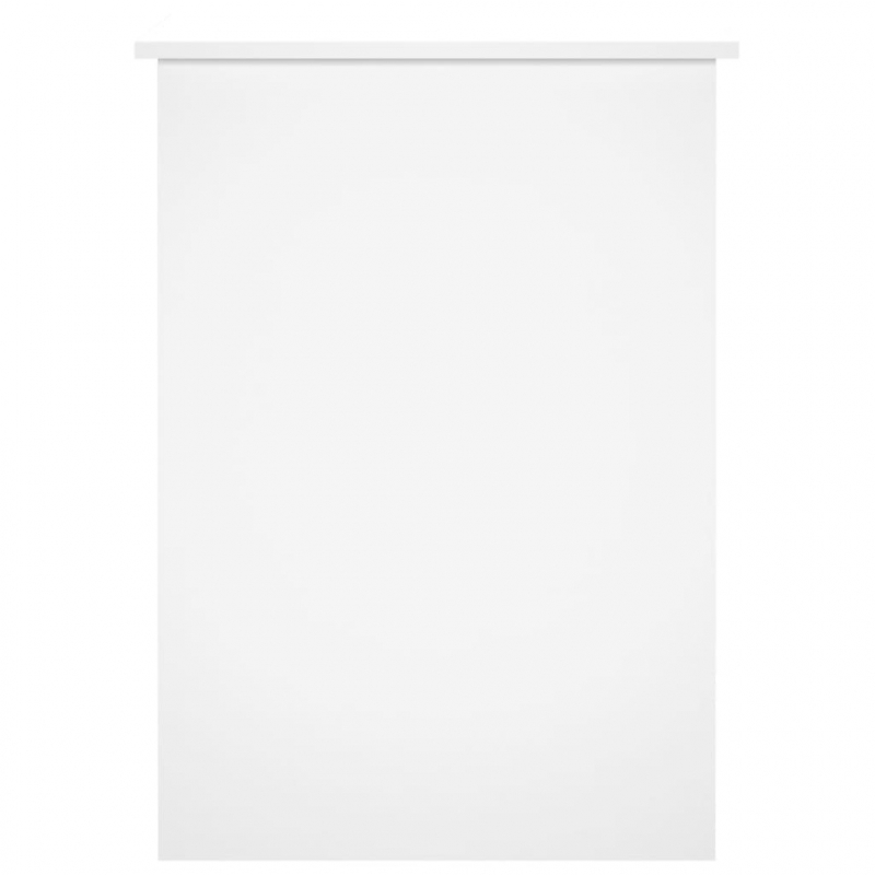 Schreibtisch Hochglanz-Weiß 100x55x75 cm Holzwerkstoff