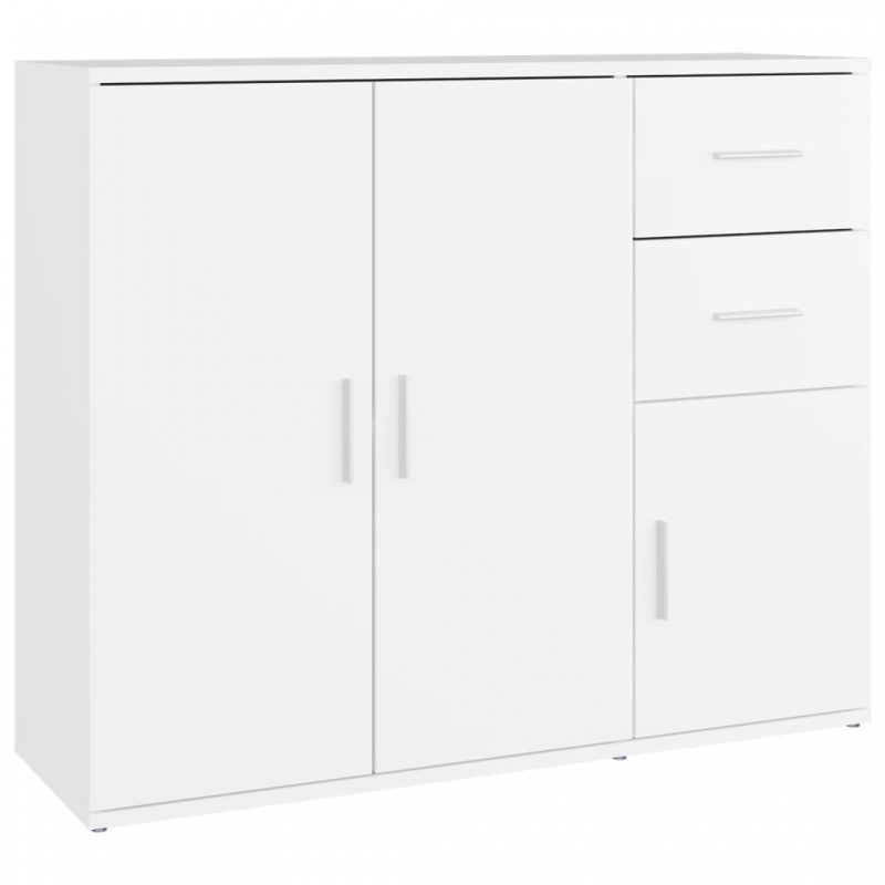 Sideboard Weiß 91x29,5x75 cm Holzwerkstoff