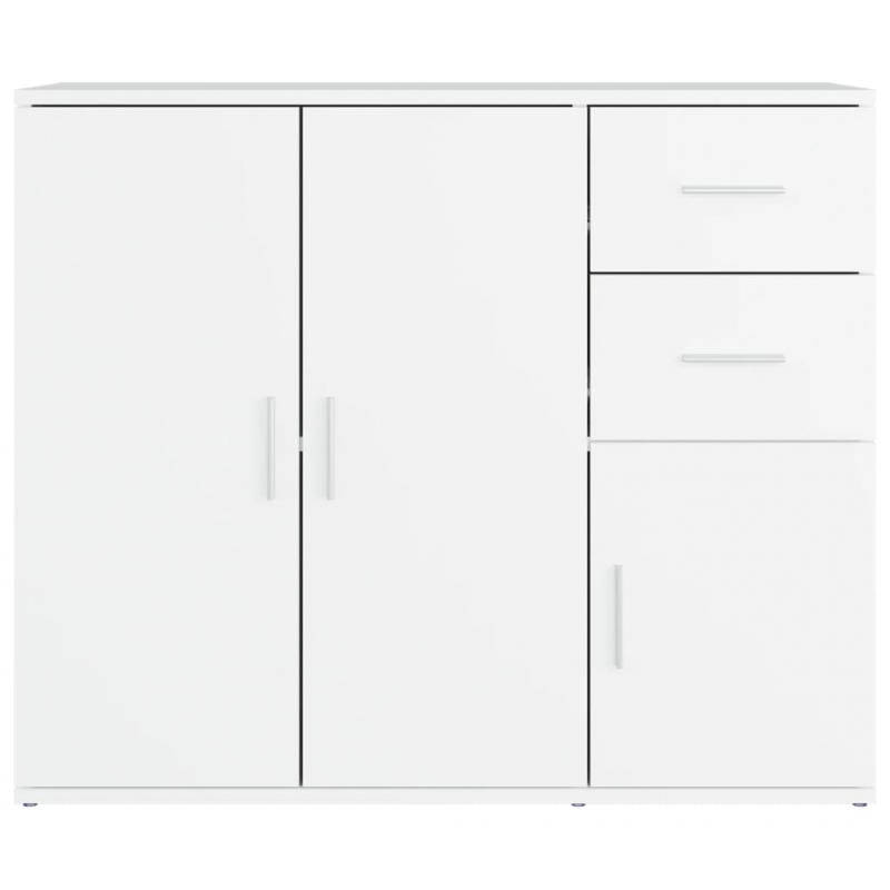 Sideboard Weiß 91x29,5x75 cm Holzwerkstoff