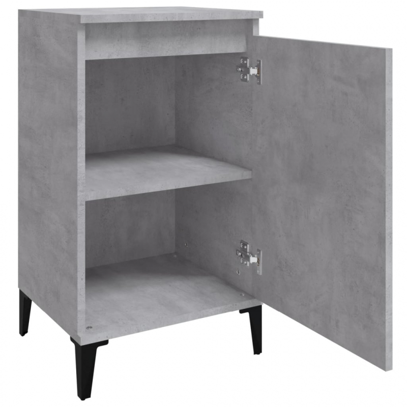 Nachttisch Betongrau 40x35x70 cm Holzwerkstoff