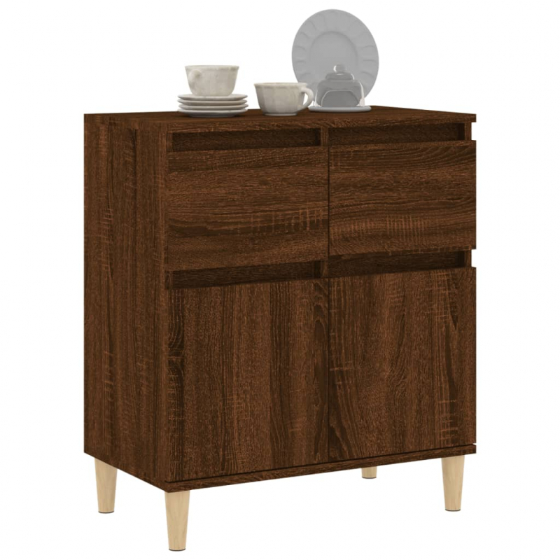 Sideboard Braun Eichen-Optik 60x35x70 cm Holzwerkstoff