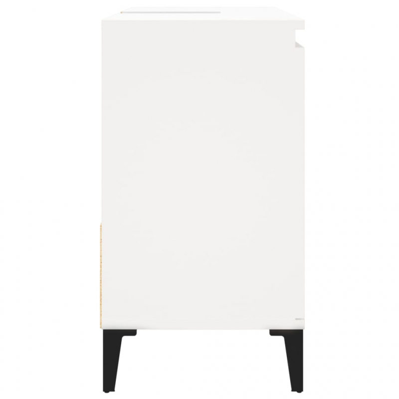 Badschrank Weiß 65x33x60 cm Holzwerkstoff