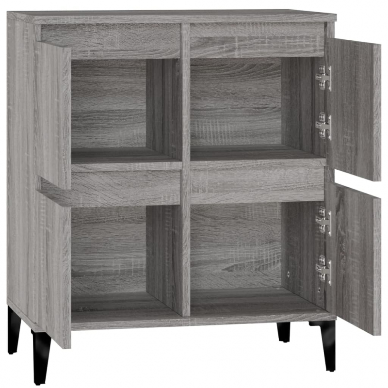 Sideboard Grau Sonoma 60x35x70 cm Holzwerkstoff