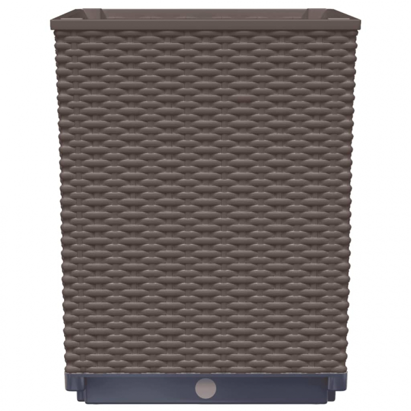 Pflanzkübel 4 Stk. Braun 30x30x37 cm Polypropylen