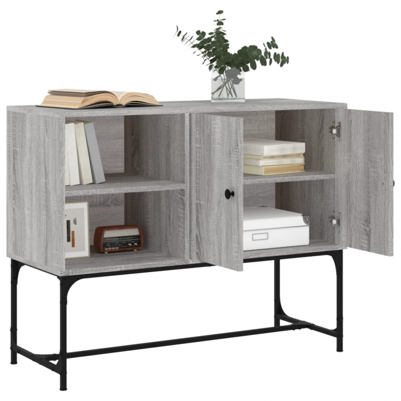 Sideboard Grau Sonoma 100x40x79,5 cm Holzwerkstoff