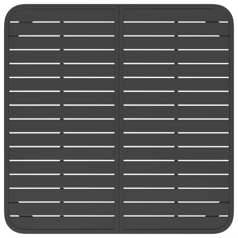 Gartentisch Anthrazit 100x100x71 cm Stahl