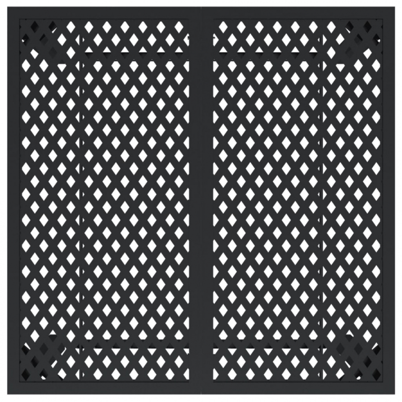 Gartentisch Anthrazit 80x80x72 cm Stahl