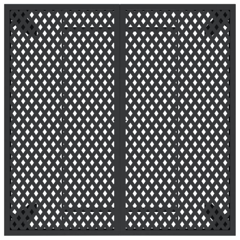 Gartentisch Anthrazit 100x100x72 cm Stahl