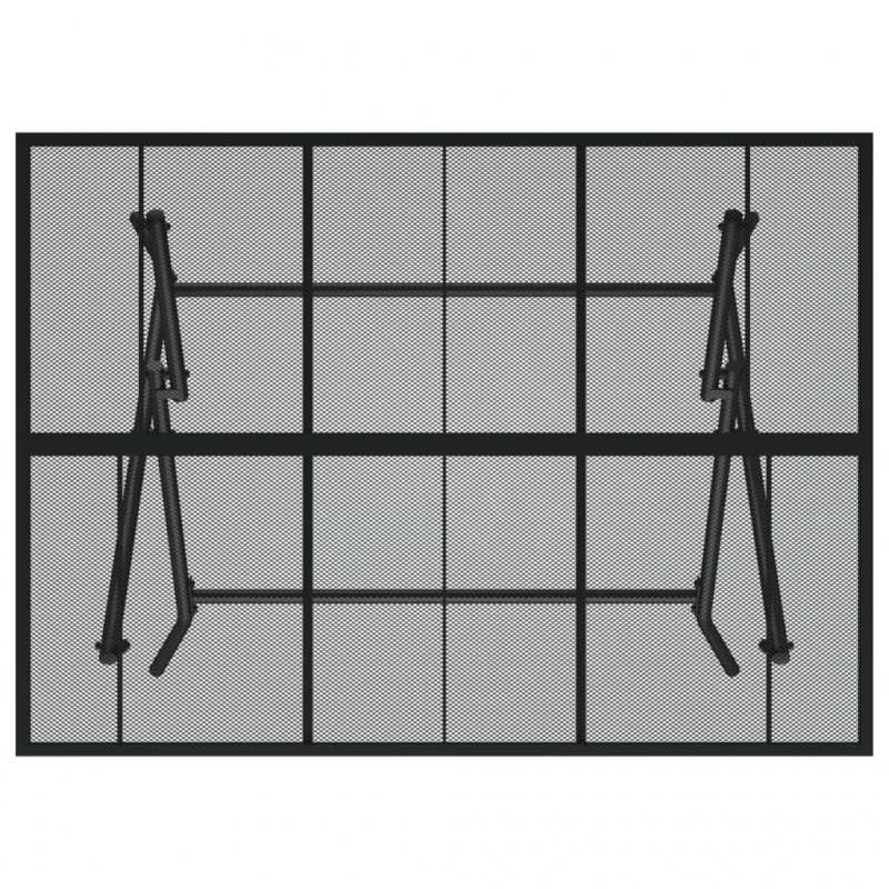Gartentisch Klappbar Anthrazit 110x80x72 cm Stahlgitter
