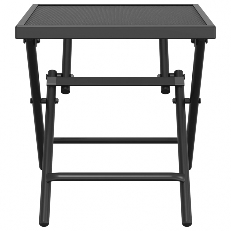 Gartentisch Klappbar Anthrazit 38x38x38 cm Stahlgitter
